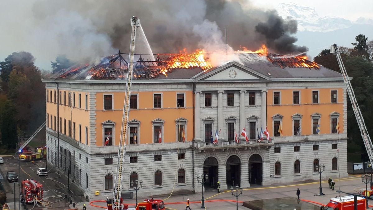 Incendie  l'Hotel de Ville