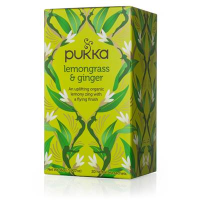 Tisane Citronnelle et gingembre - Infusion Pukka