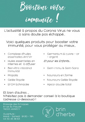 Boostons votre immunit !