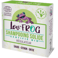 Shampooing solide régulateur